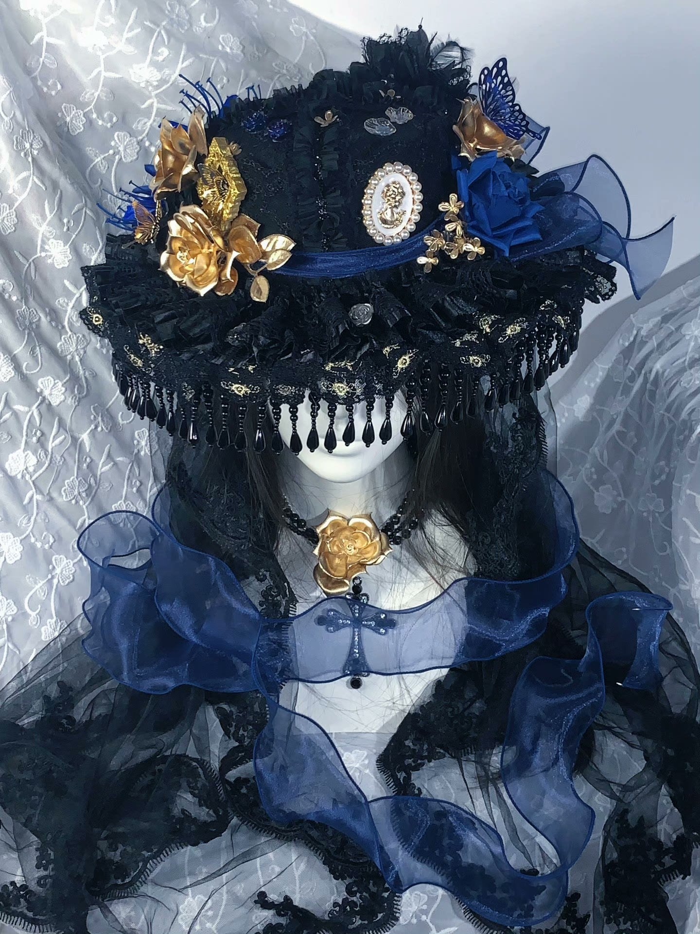 M73005-Dark Lolita Handmade Hat