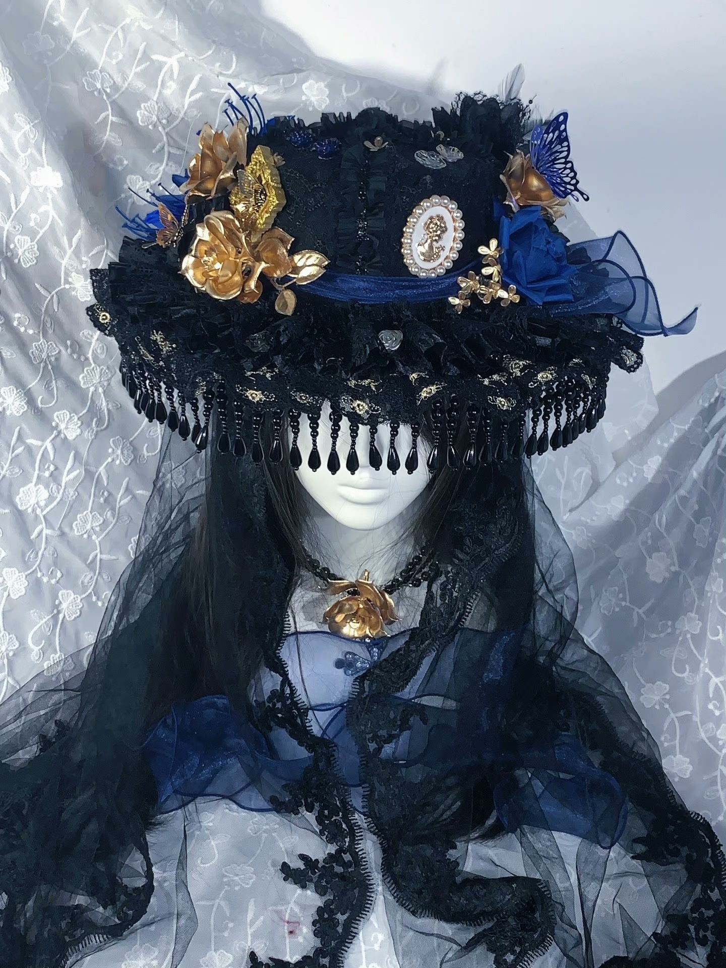 M73005-Dark Lolita Handmade Hat