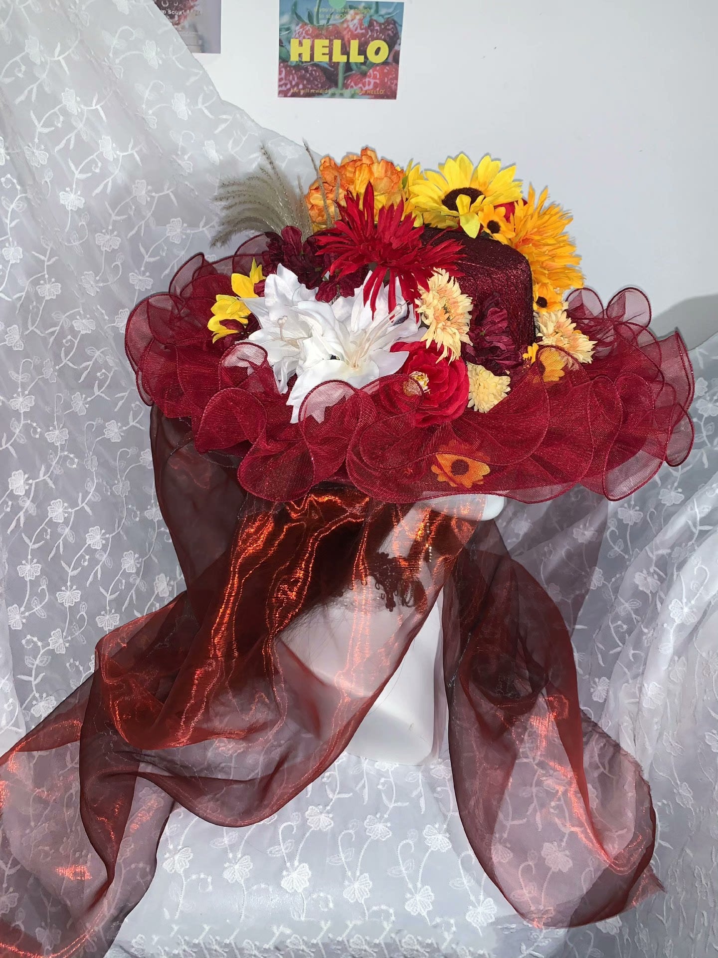 M73007-Dark Lolita Handmade Hat