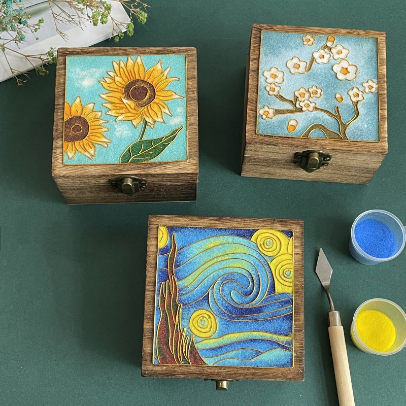 M73101-A Handmade Cloisonné Enamel Jewelry Storage Box