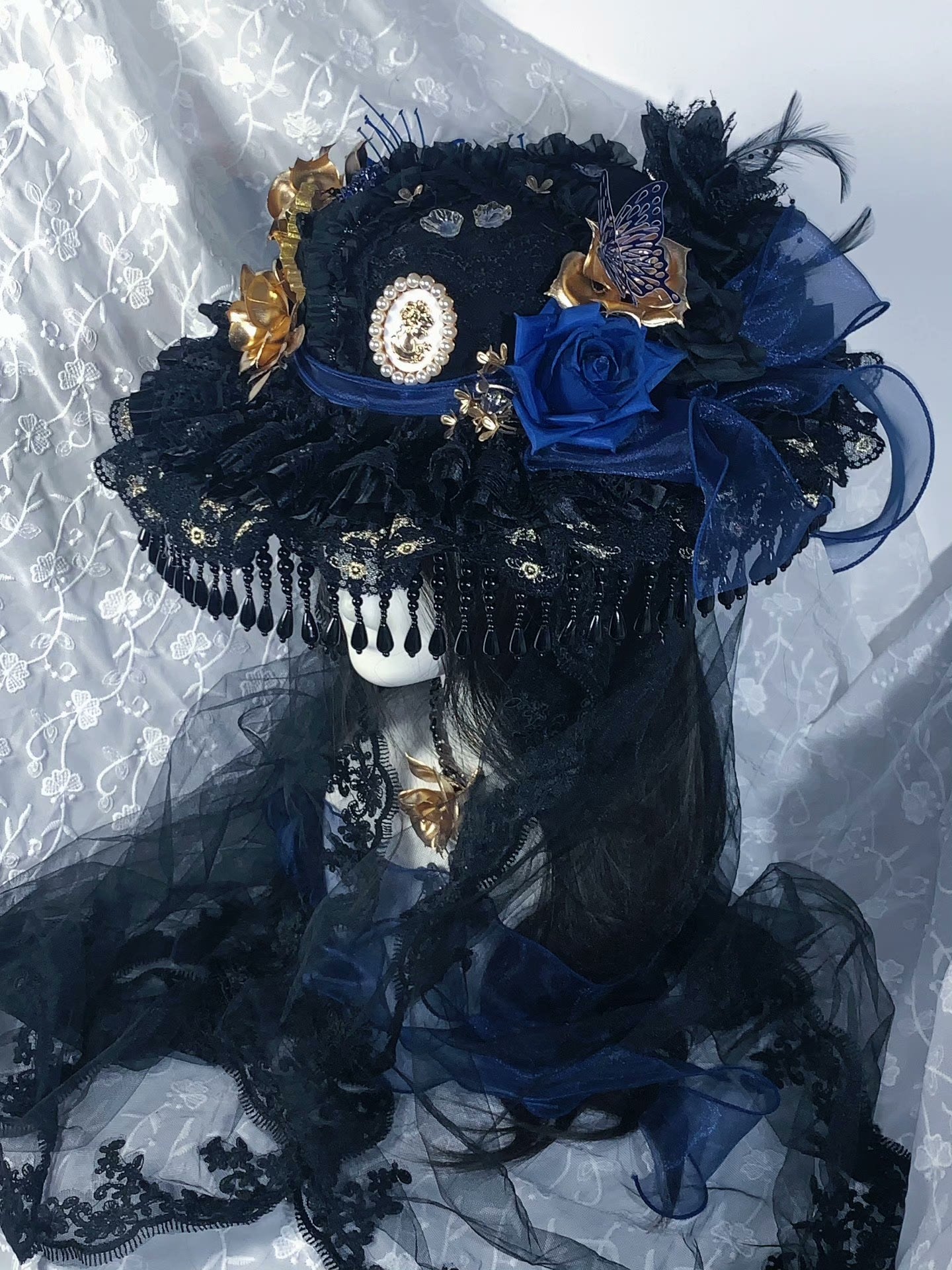 M73005-Dark Lolita Handmade Hat