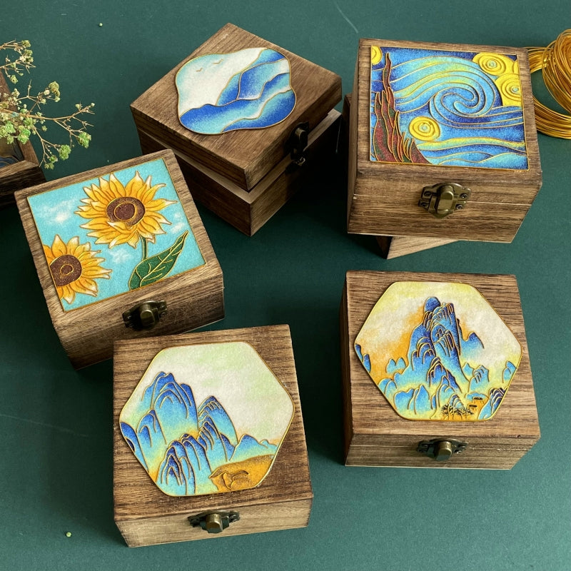 M73101-A Handmade Cloisonné Enamel Jewelry Storage Box