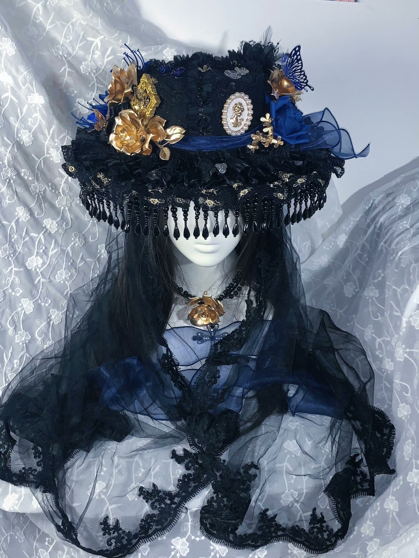M73005-Dark Lolita Handmade Hat