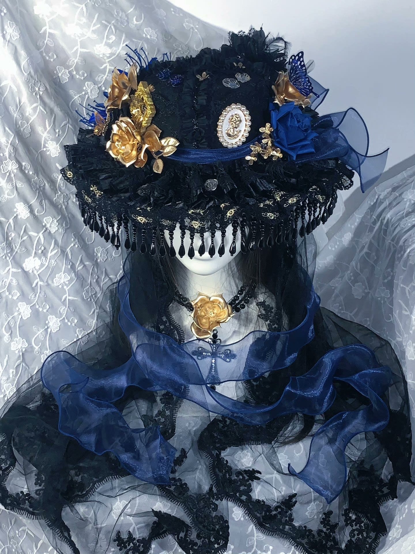 M73005-Dark Lolita Handmade Hat