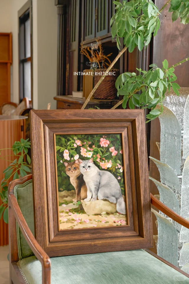 🌿Custom Hand-Painted Realistic Oil Painting Pet Portraits🌿