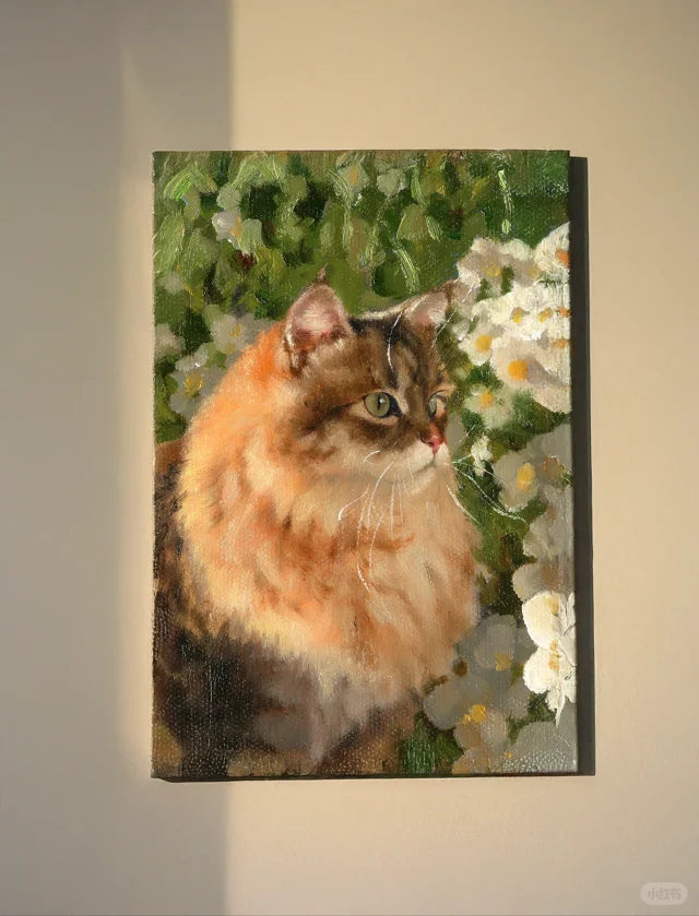 🌿Custom Hand-Painted Realistic Oil Painting Pet Portraits🌿