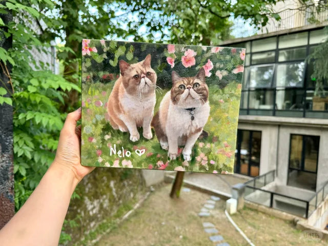 🌿Custom Hand-Painted Realistic Oil Painting Pet Portraits🌿