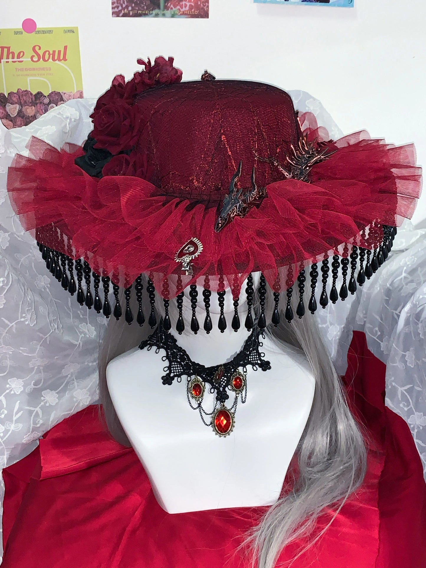 M73004-Dark Lolita Handmade Hat