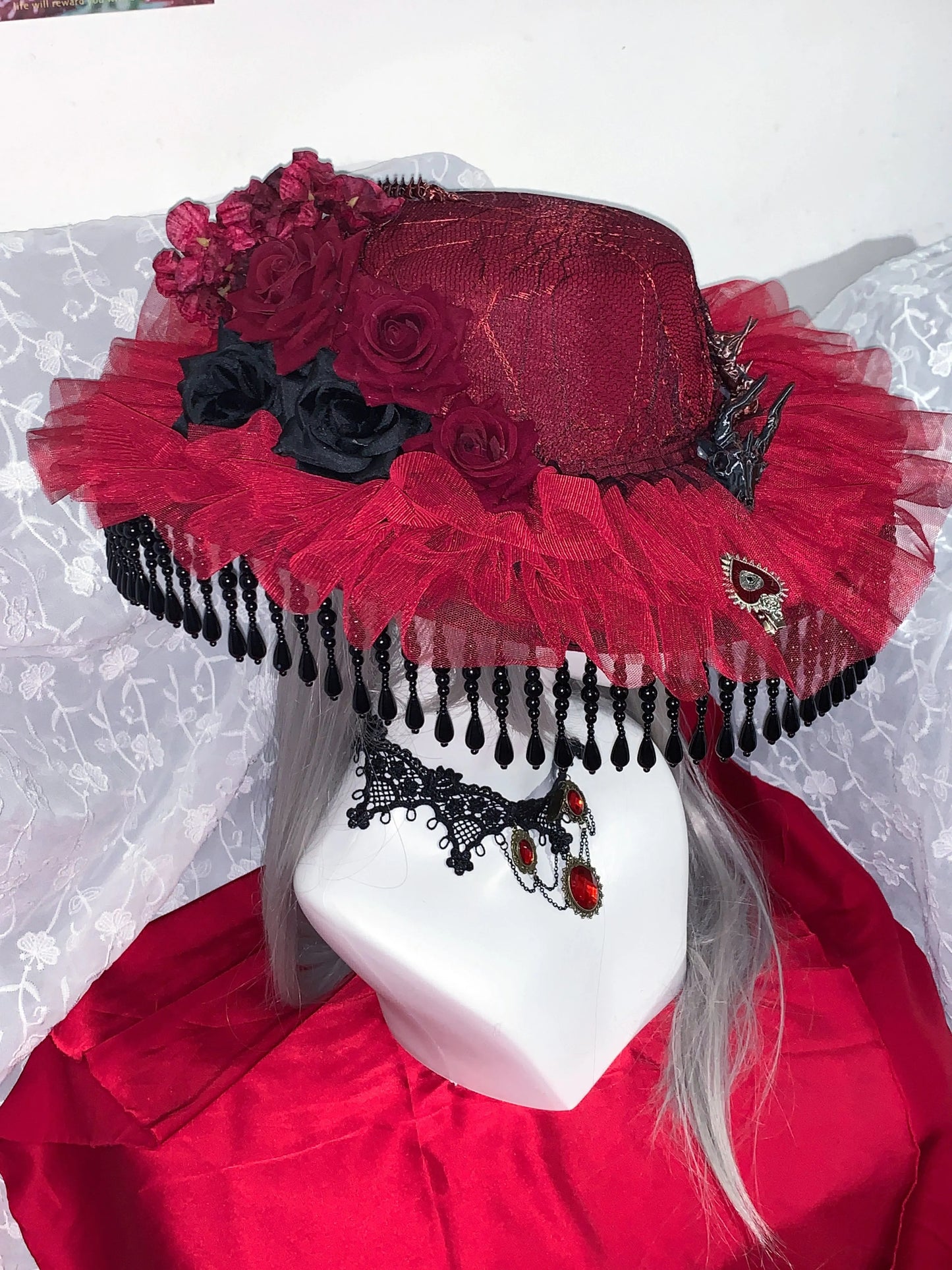 M73004-Dark Lolita Handmade Hat