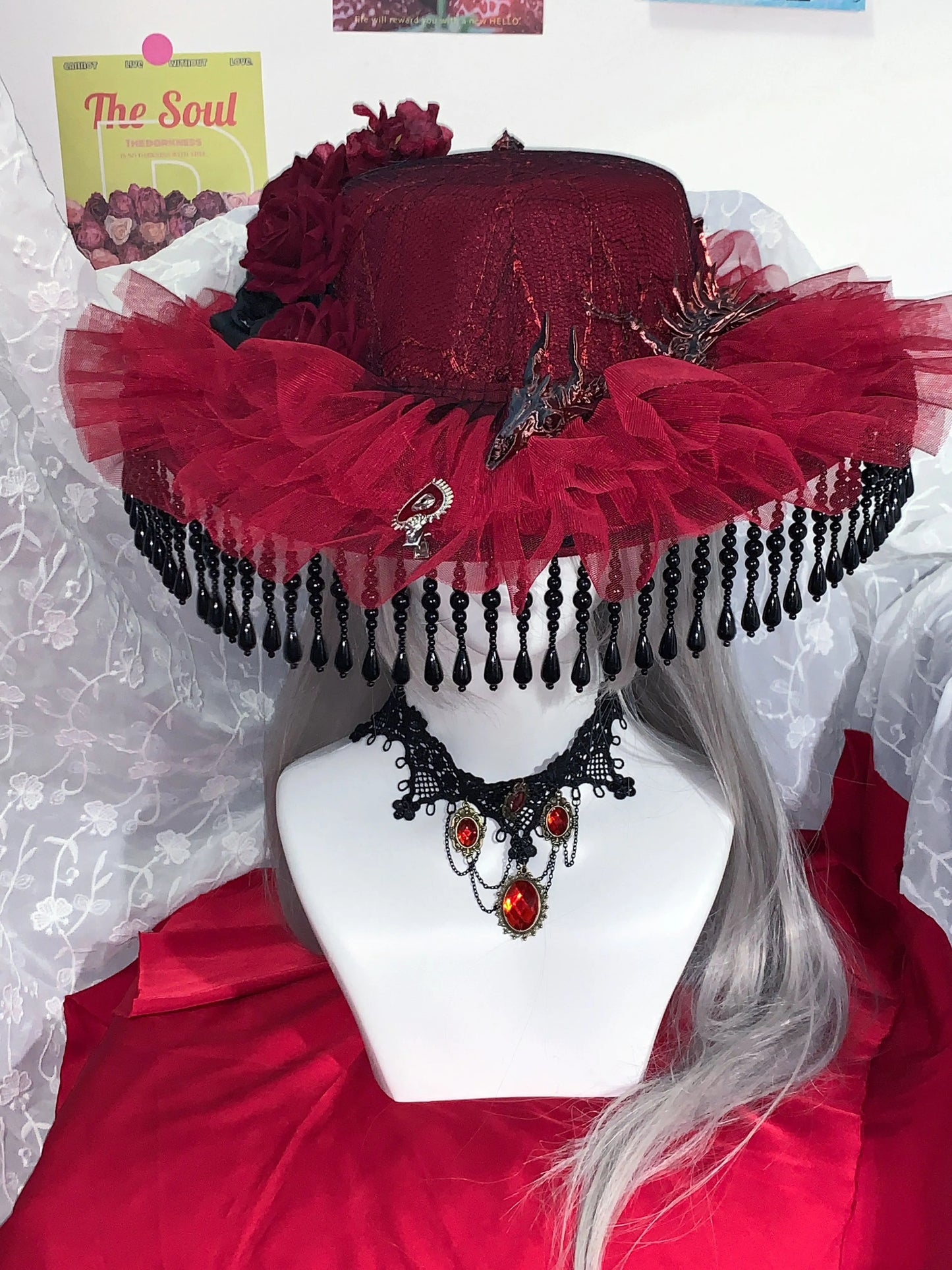 M73004-Dark Lolita Handmade Hat