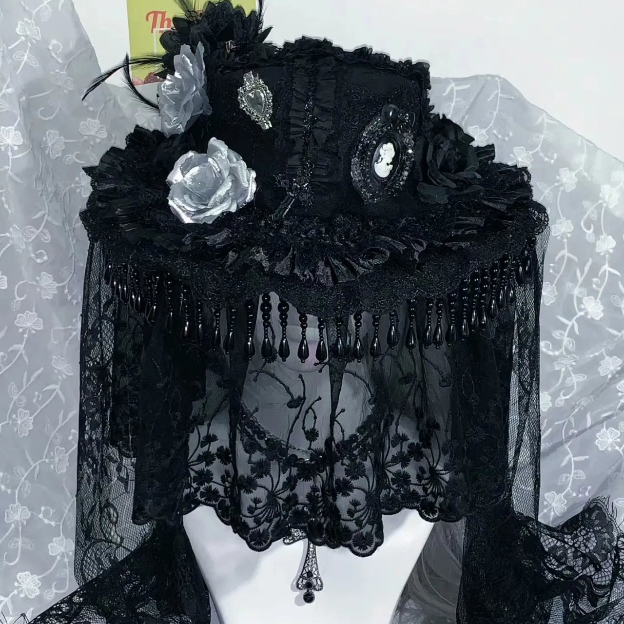 M73003-Dark Lolita Handmade Hat