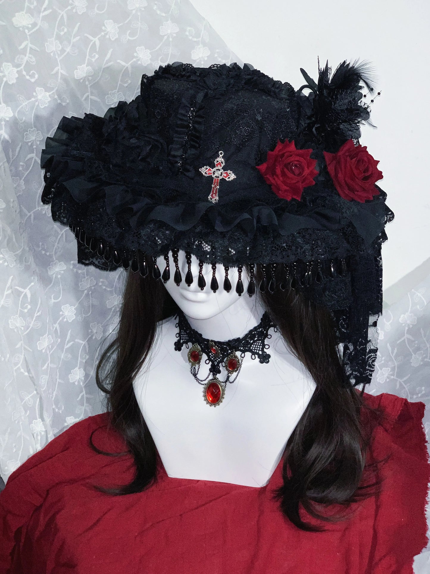 M73001-Dark Lolita Handmade Hat