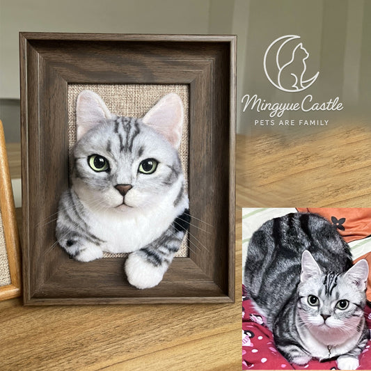 Customize your pet photo frame portrait【Rectangle】7-10 Inches