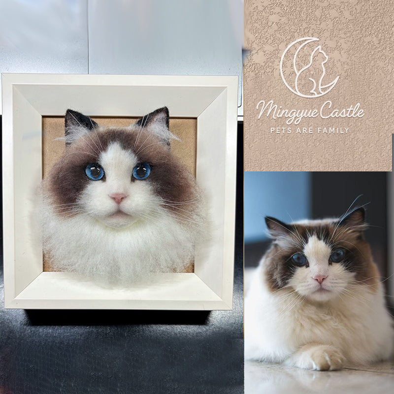 Customize your pet photo frame portrait【Square】5-7 Inches