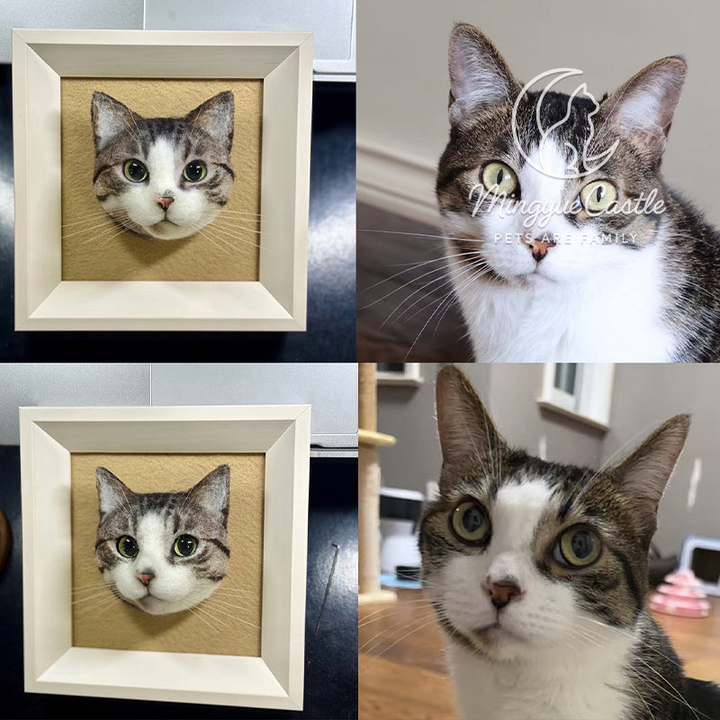 Customize your pet photo frame portrait【Square】5-7 Inches