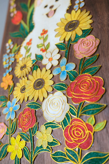 M8401 Purely handmade cloisonné enamel doorplate, customized doorplate, can be customized according to the picture