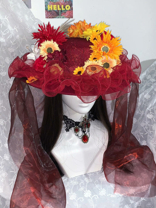 M73007-Dark Lolita Handmade Hat