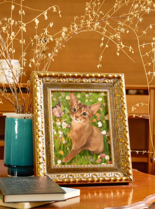 🌿Custom Hand-Painted Realistic Oil Painting Pet Portraits🌿