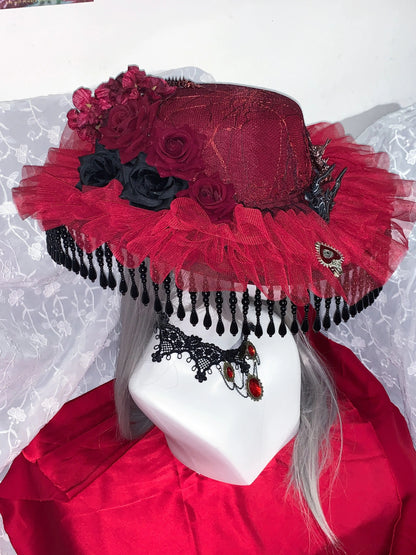 M73004-Dark Lolita Handmade Hat