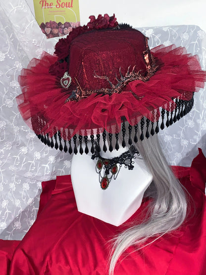 M73004-Dark Lolita Handmade Hat