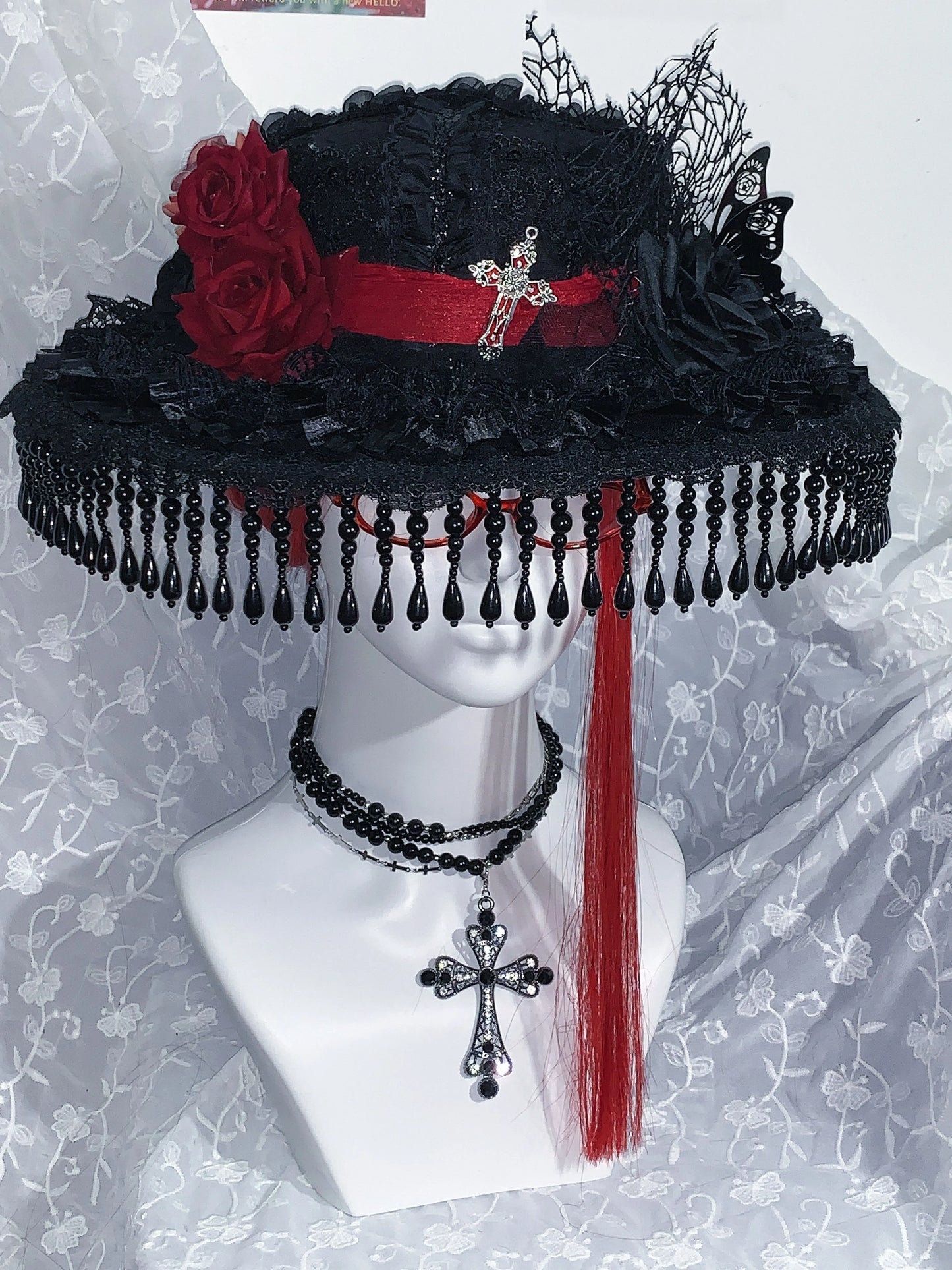 M73002-Dark Lolita Handmade Hat