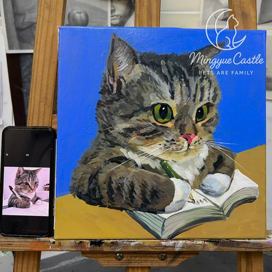 🌿 Hand-Painted Acrylic Pet Portraits 🌿